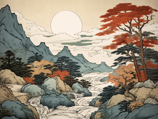 Serenidad Nipona: Paisaje de Otoño - Edición Exclusiva